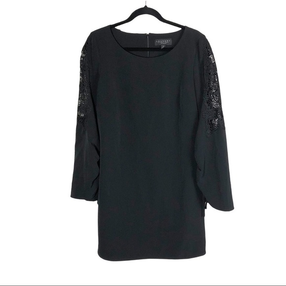 Laundry Black Mini Cocktail Party Dress Size 12 - Picture 2 of 9